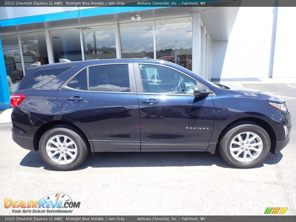 2020 Chevrolet Equinox LS AWD Midnight Blue Metallic / Ash Gray Photo #3