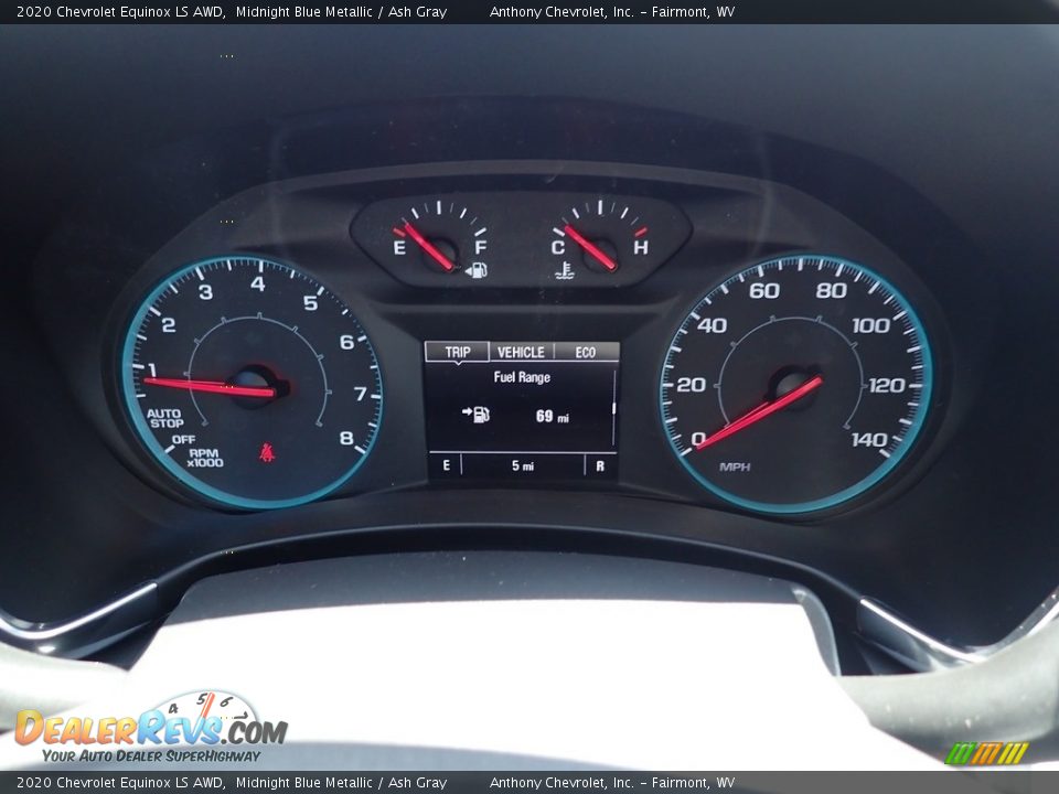 2020 Chevrolet Equinox LS AWD Midnight Blue Metallic / Ash Gray Photo #19