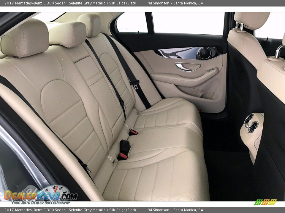 2017 Mercedes-Benz C 300 Sedan Selenite Grey Metallic / Silk Beige/Black Photo #6