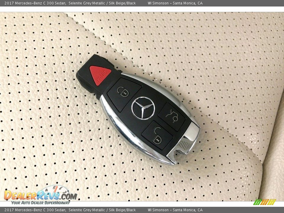 2017 Mercedes-Benz C 300 Sedan Selenite Grey Metallic / Silk Beige/Black Photo #11