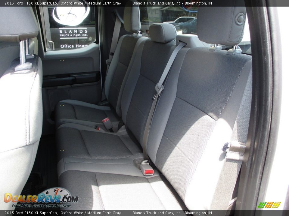 2015 Ford F150 XL SuperCab Oxford White / Medium Earth Gray Photo #10