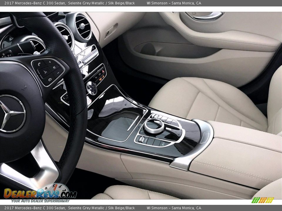 2017 Mercedes-Benz C 300 Sedan Selenite Grey Metallic / Silk Beige/Black Photo #23