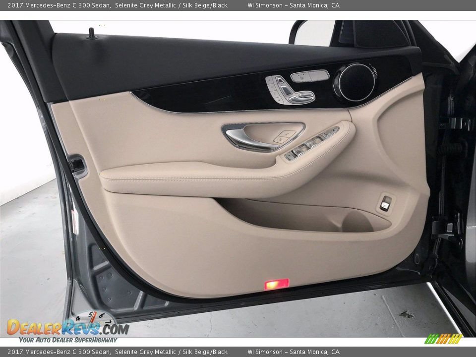 2017 Mercedes-Benz C 300 Sedan Selenite Grey Metallic / Silk Beige/Black Photo #25