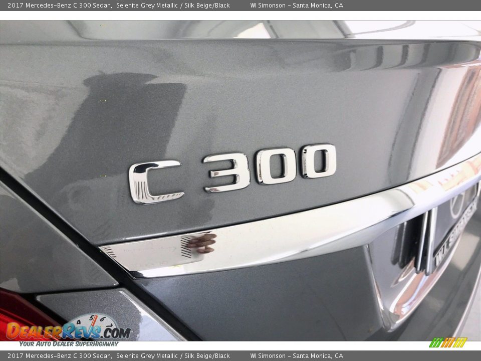 2017 Mercedes-Benz C 300 Sedan Selenite Grey Metallic / Silk Beige/Black Photo #27