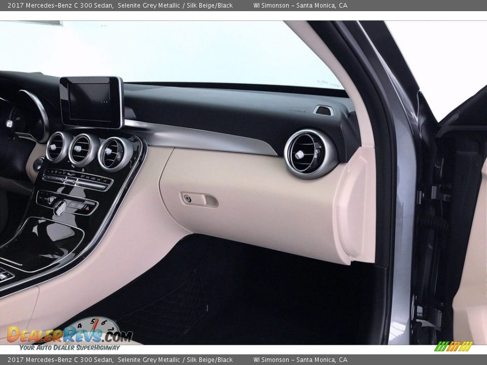 2017 Mercedes-Benz C 300 Sedan Selenite Grey Metallic / Silk Beige/Black Photo #28