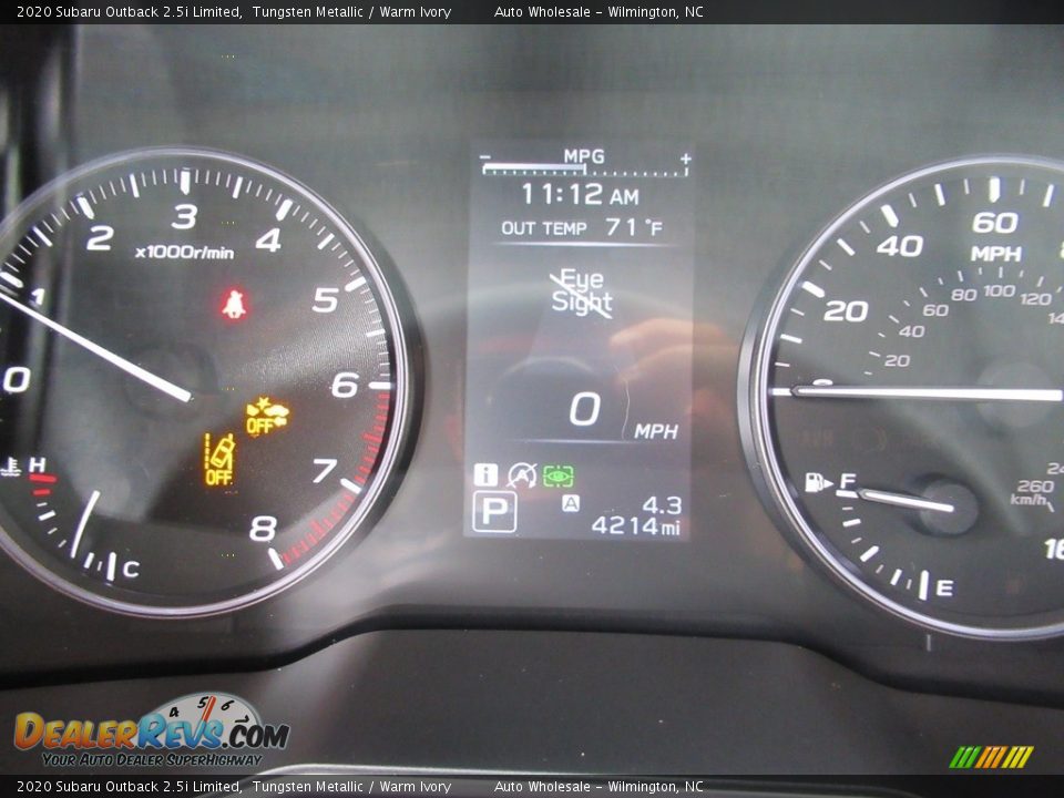 2020 Subaru Outback 2.5i Limited Tungsten Metallic / Warm Ivory Photo #15
