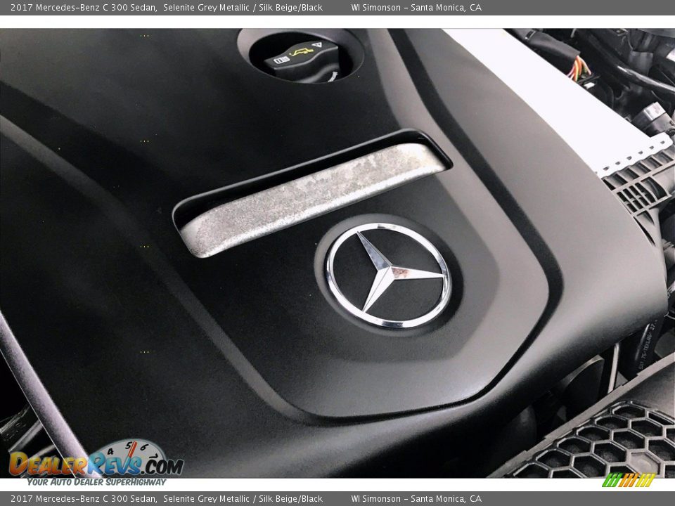 2017 Mercedes-Benz C 300 Sedan Selenite Grey Metallic / Silk Beige/Black Photo #31