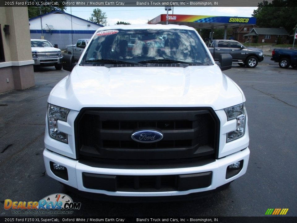 2015 Ford F150 XL SuperCab Oxford White / Medium Earth Gray Photo #28