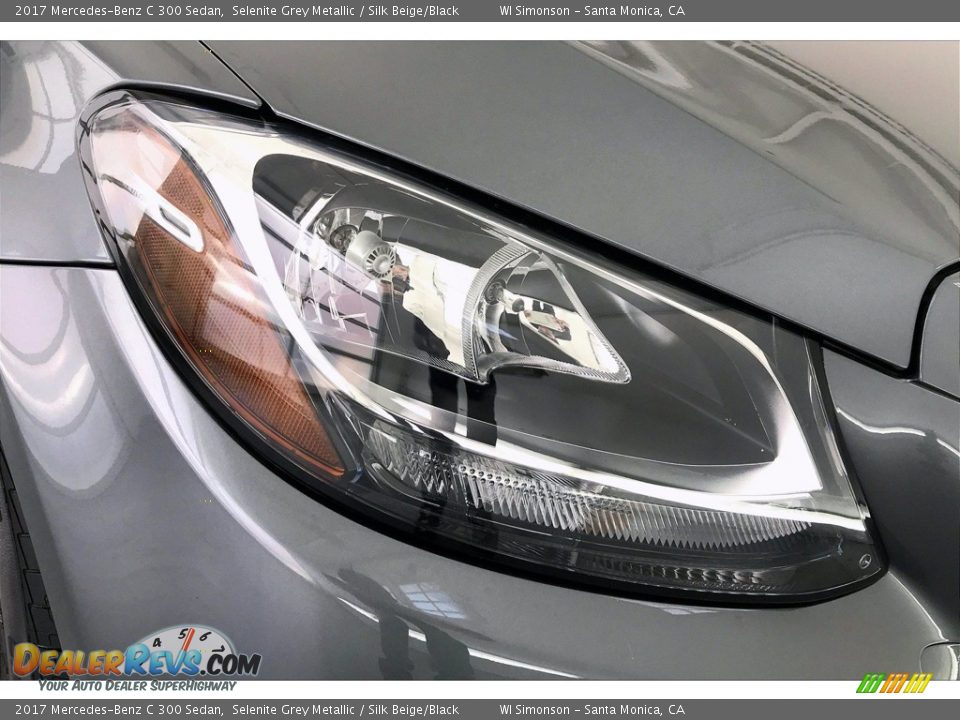 2017 Mercedes-Benz C 300 Sedan Selenite Grey Metallic / Silk Beige/Black Photo #32
