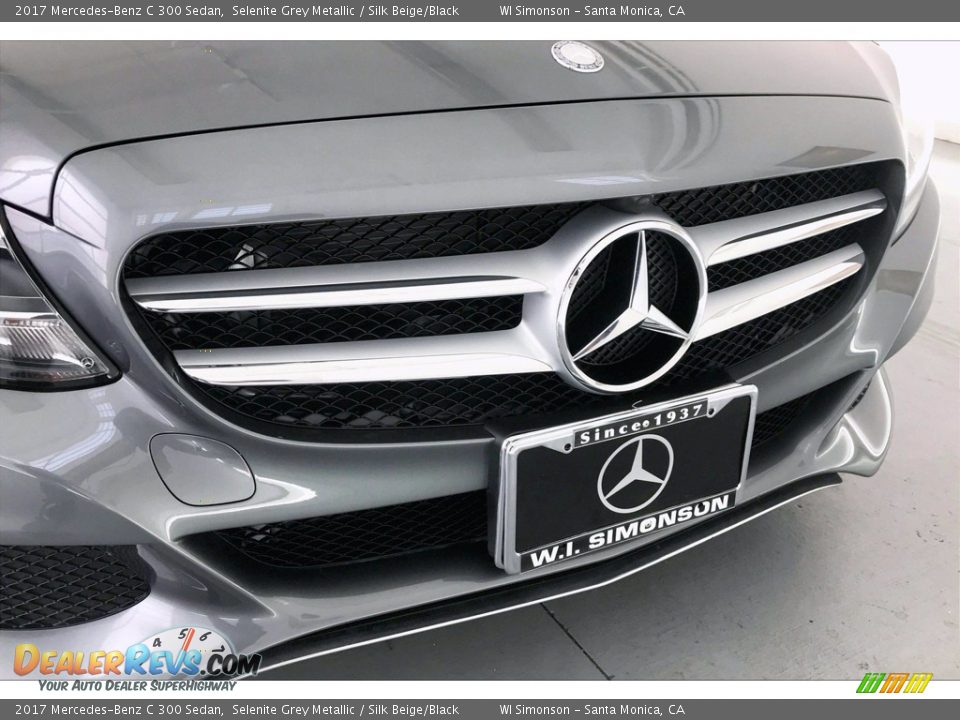 2017 Mercedes-Benz C 300 Sedan Selenite Grey Metallic / Silk Beige/Black Photo #33