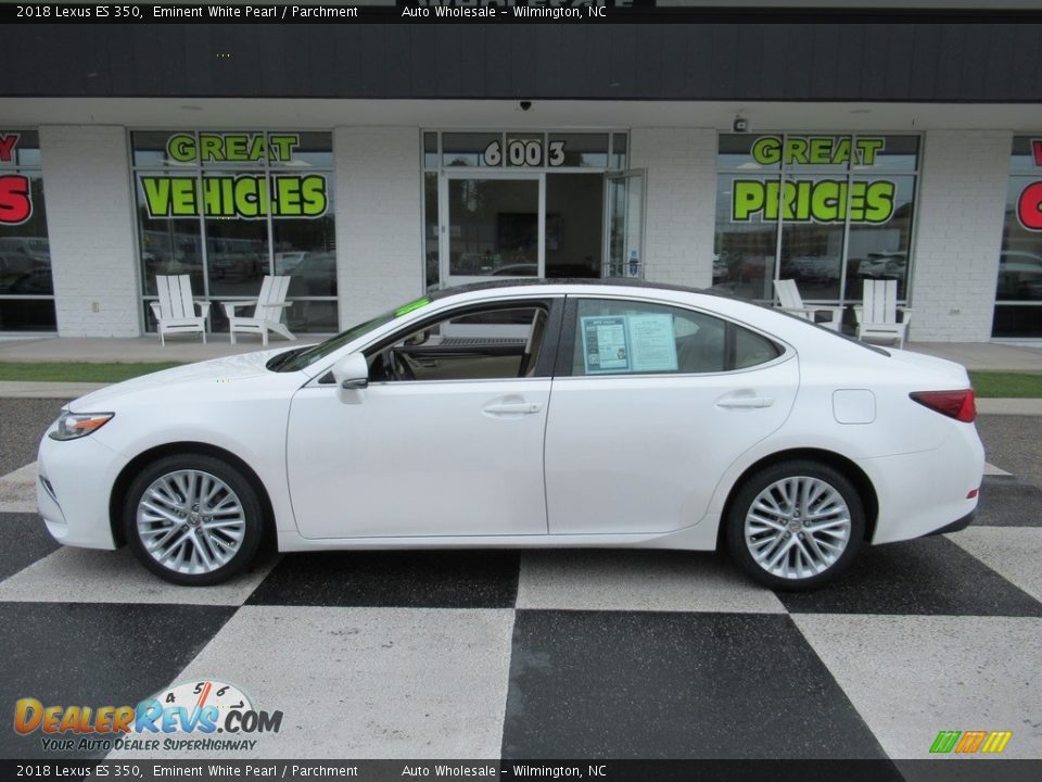 2018 Lexus ES 350 Eminent White Pearl / Parchment Photo #1