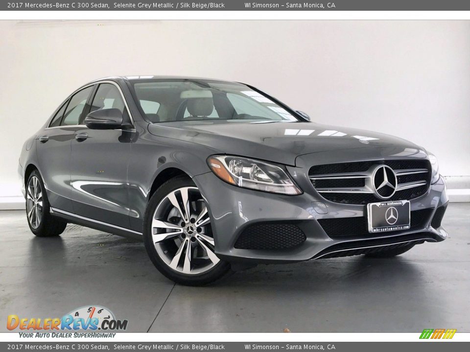 2017 Mercedes-Benz C 300 Sedan Selenite Grey Metallic / Silk Beige/Black Photo #34
