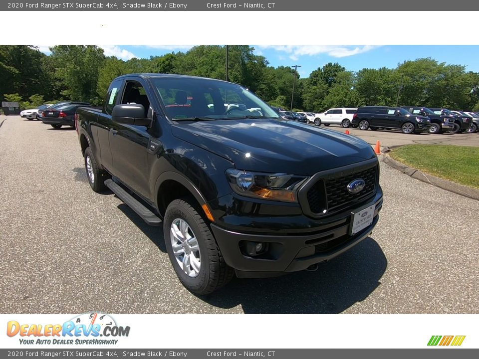 2020 Ford Ranger STX SuperCab 4x4 Shadow Black / Ebony Photo #1