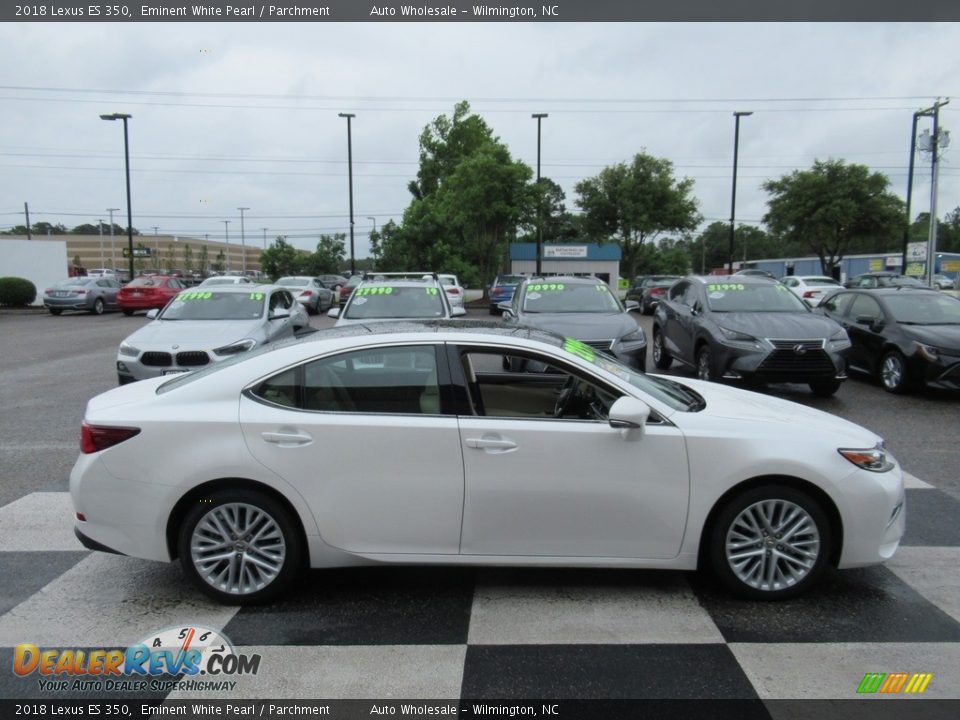 2018 Lexus ES 350 Eminent White Pearl / Parchment Photo #3