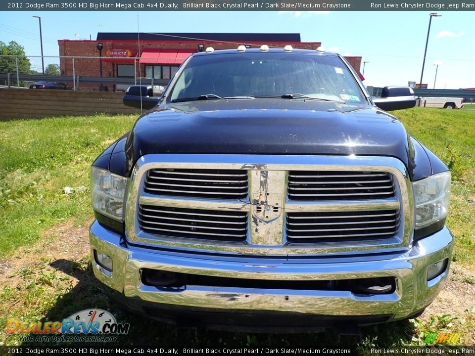 2012 Dodge Ram 3500 HD Big Horn Mega Cab 4x4 Dually Brilliant Black Crystal Pearl / Dark Slate/Medium Graystone Photo #3