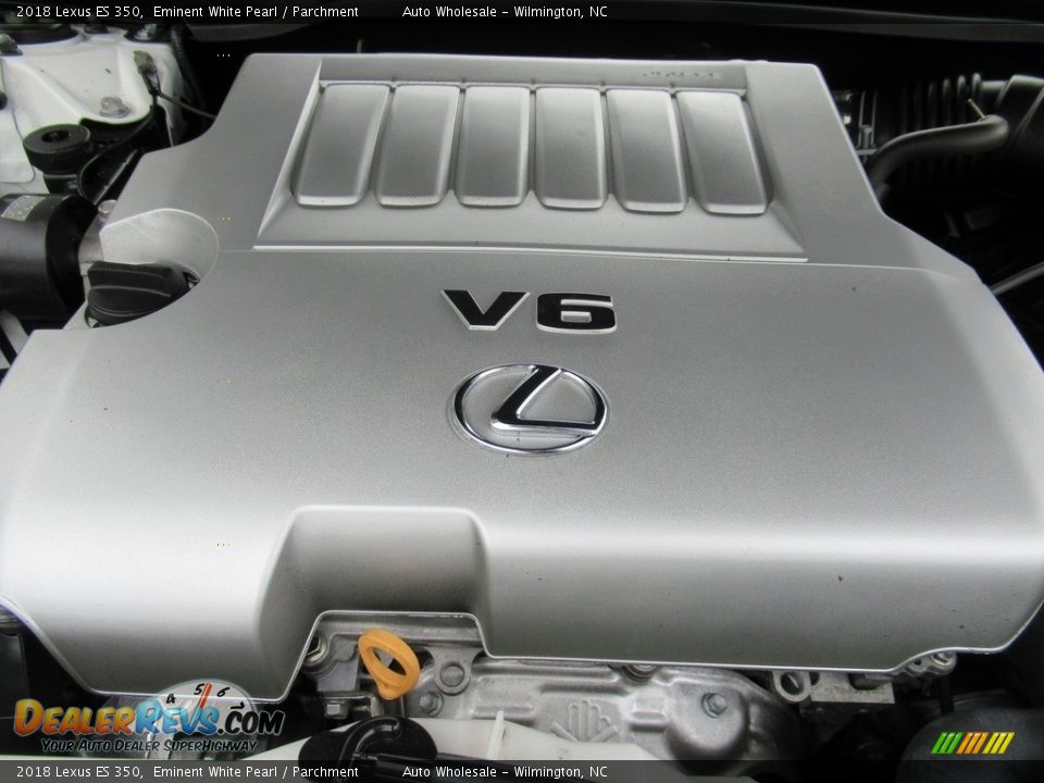 2018 Lexus ES 350 Eminent White Pearl / Parchment Photo #6