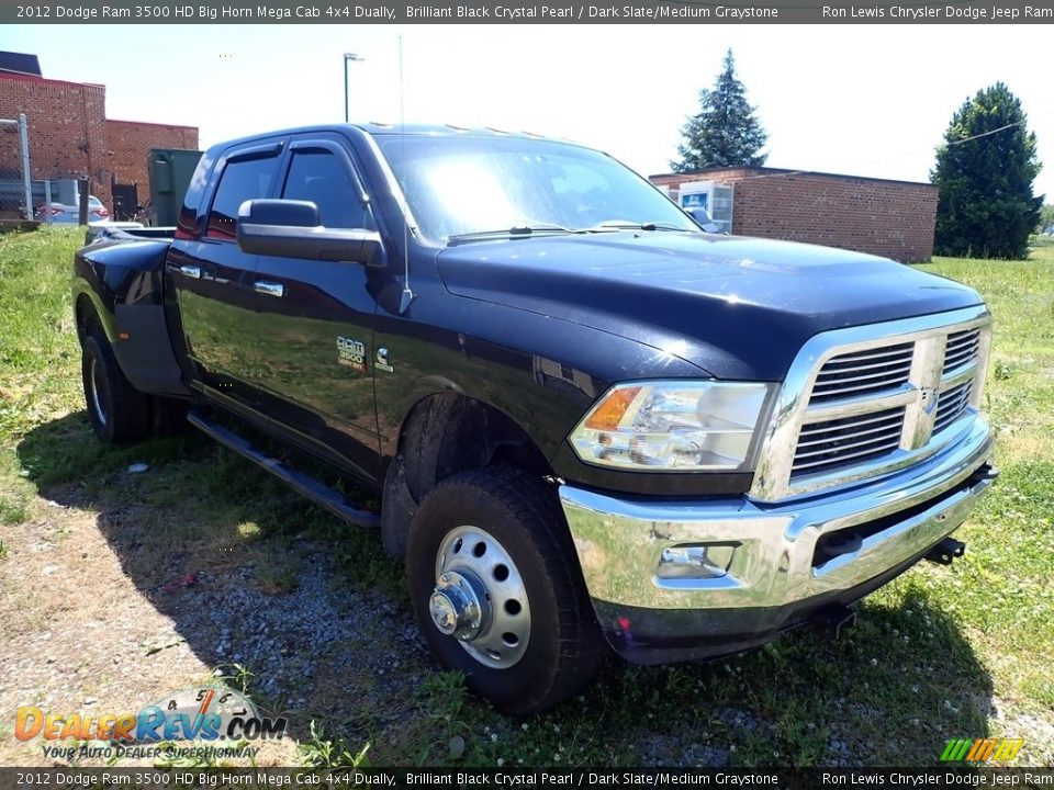 2012 Dodge Ram 3500 HD Big Horn Mega Cab 4x4 Dually Brilliant Black Crystal Pearl / Dark Slate/Medium Graystone Photo #5