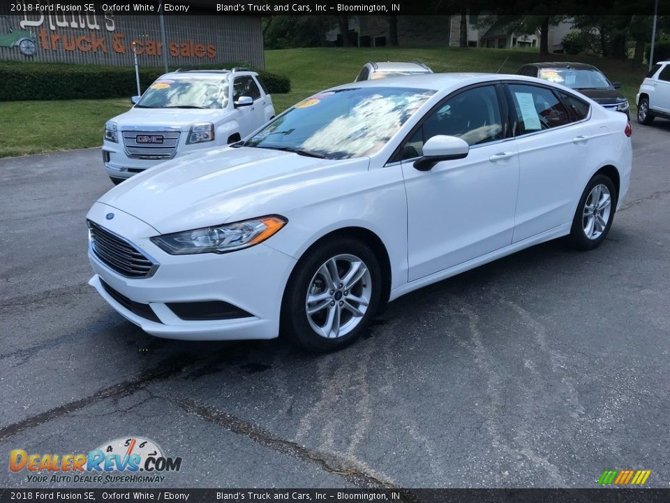 2018 Ford Fusion SE Oxford White / Ebony Photo #2