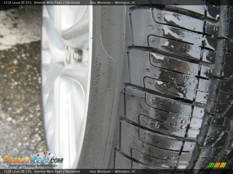2018 Lexus ES 350 Eminent White Pearl / Parchment Photo #8