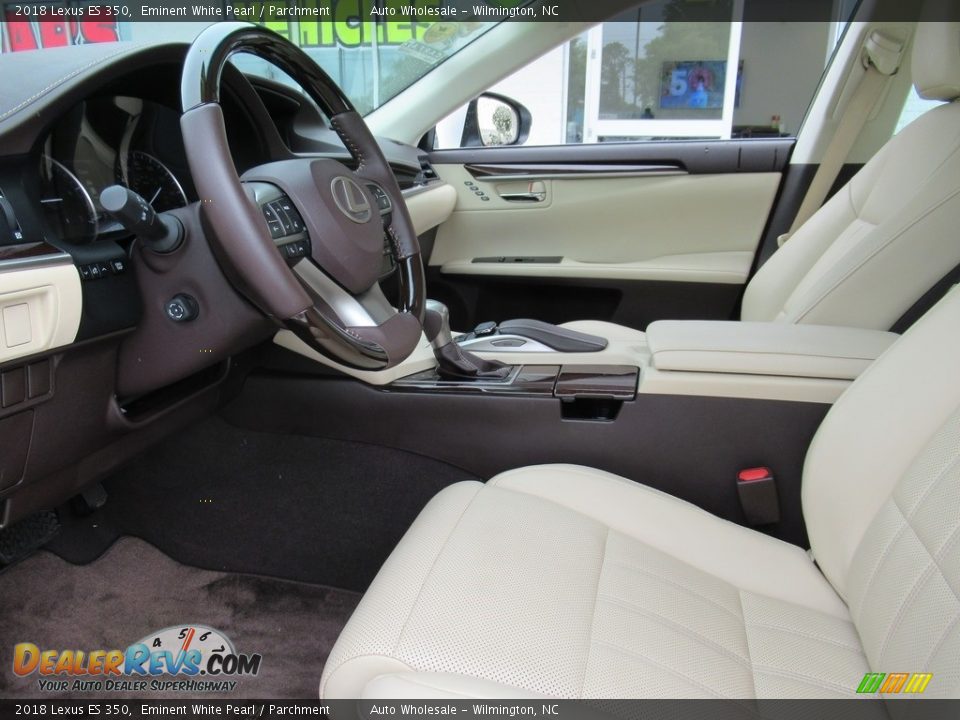 2018 Lexus ES 350 Eminent White Pearl / Parchment Photo #10