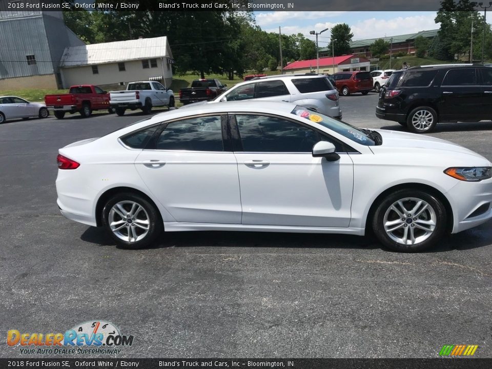 2018 Ford Fusion SE Oxford White / Ebony Photo #5