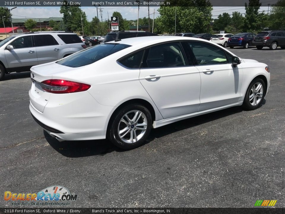 2018 Ford Fusion SE Oxford White / Ebony Photo #6