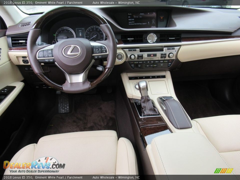 2018 Lexus ES 350 Eminent White Pearl / Parchment Photo #15