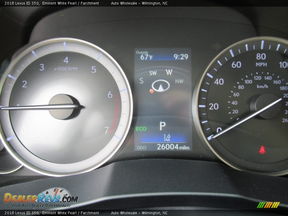 2018 Lexus ES 350 Eminent White Pearl / Parchment Photo #16
