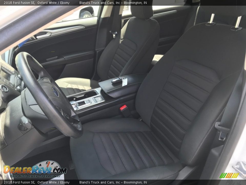 2018 Ford Fusion SE Oxford White / Ebony Photo #12
