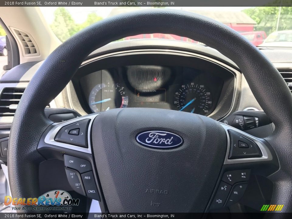2018 Ford Fusion SE Oxford White / Ebony Photo #16
