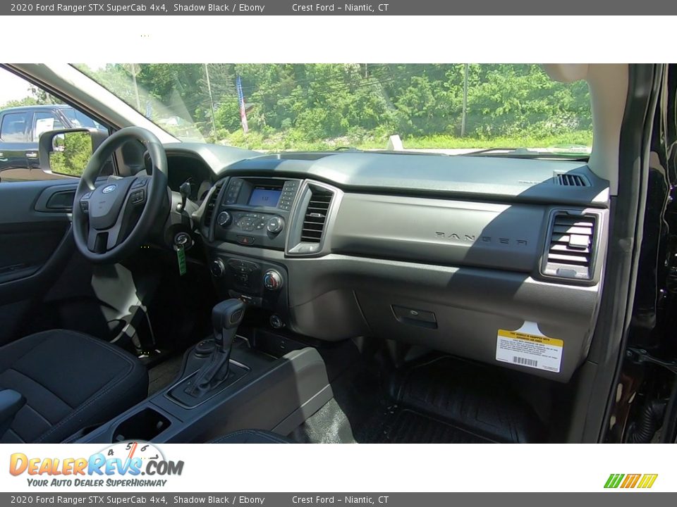 2020 Ford Ranger STX SuperCab 4x4 Shadow Black / Ebony Photo #24