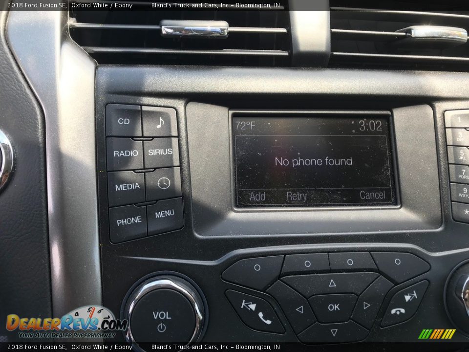 2018 Ford Fusion SE Oxford White / Ebony Photo #22