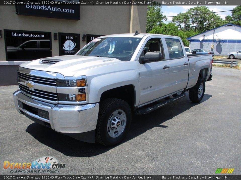 2017 Chevrolet Silverado 2500HD Work Truck Crew Cab 4x4 Silver Ice Metallic / Dark Ash/Jet Black Photo #2