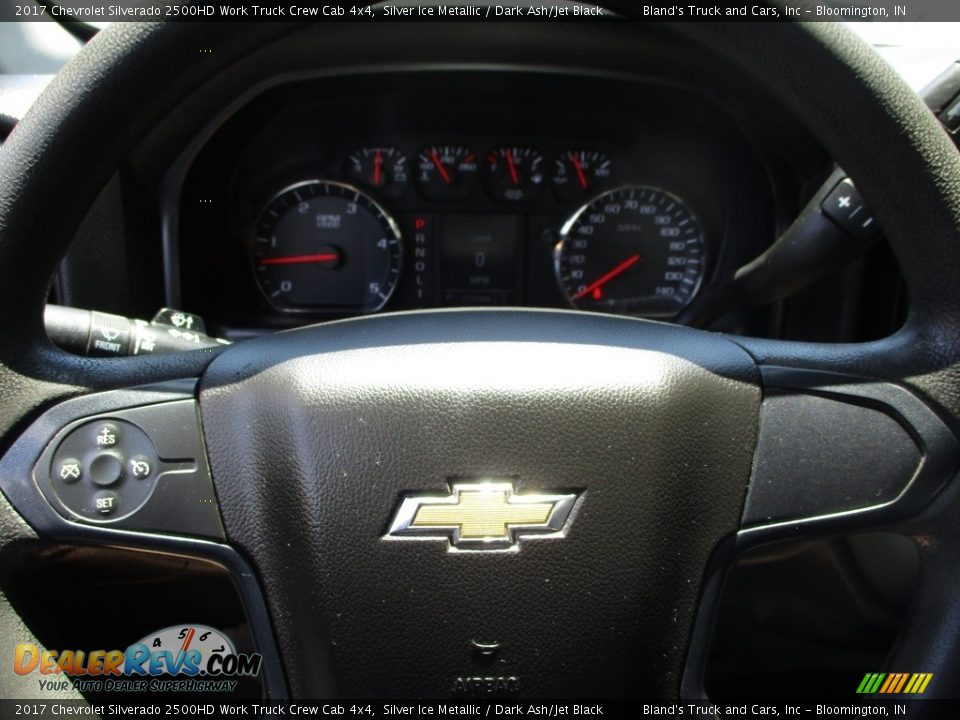 2017 Chevrolet Silverado 2500HD Work Truck Crew Cab 4x4 Silver Ice Metallic / Dark Ash/Jet Black Photo #12