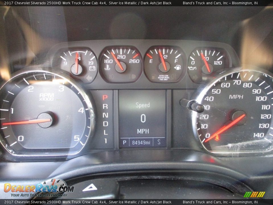 2017 Chevrolet Silverado 2500HD Work Truck Crew Cab 4x4 Gauges Photo #13