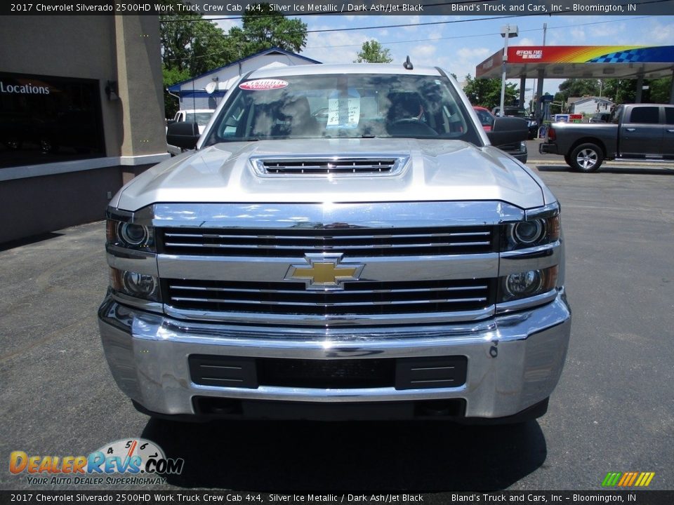 2017 Chevrolet Silverado 2500HD Work Truck Crew Cab 4x4 Silver Ice Metallic / Dark Ash/Jet Black Photo #20