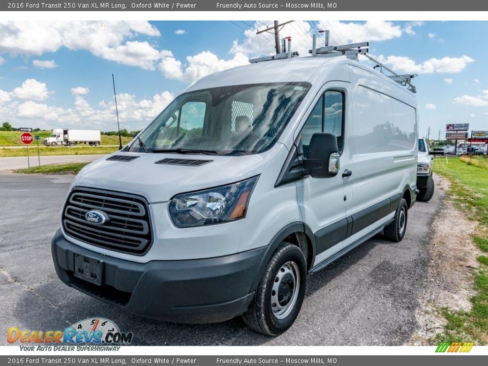 2016 Ford Transit 250 Van XL MR Long Oxford White / Pewter Photo #8
