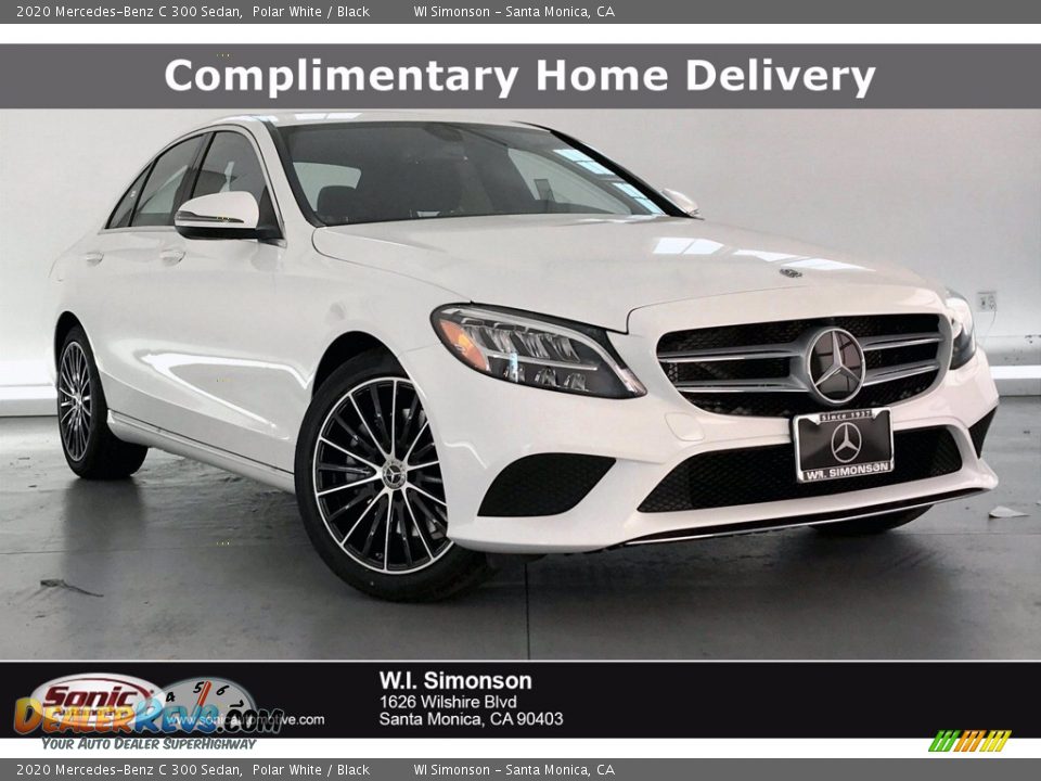 2020 Mercedes-Benz C 300 Sedan Polar White / Black Photo #1