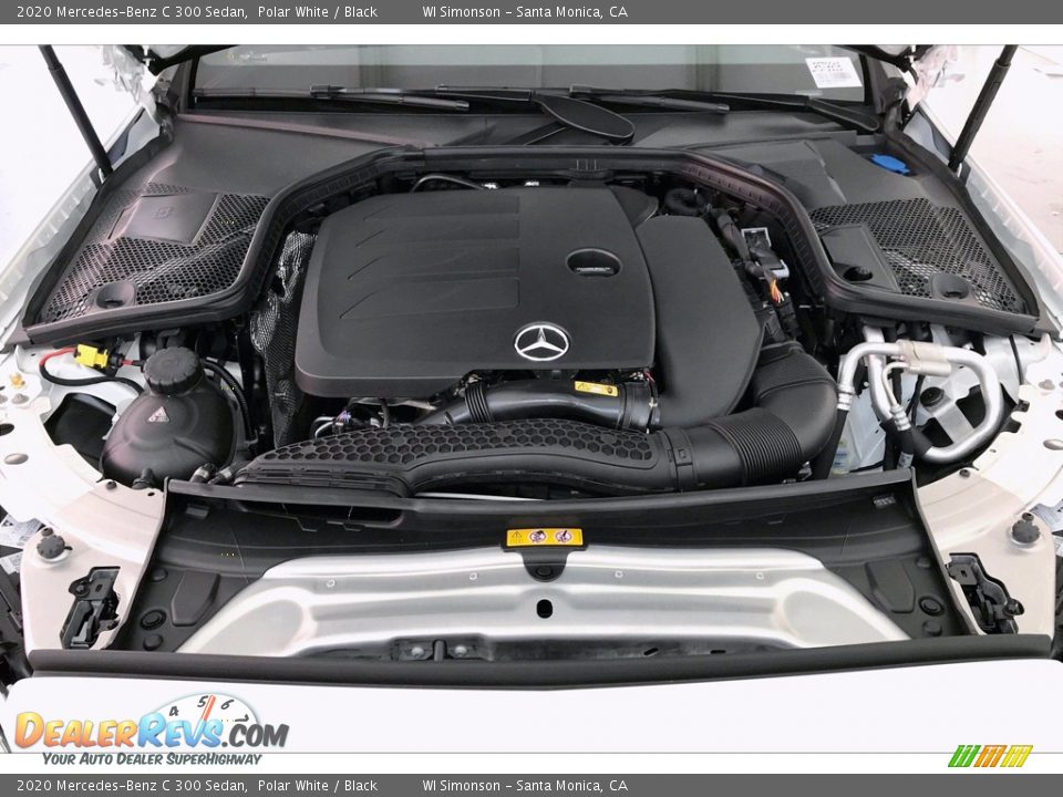 2020 Mercedes-Benz C 300 Sedan Polar White / Black Photo #8