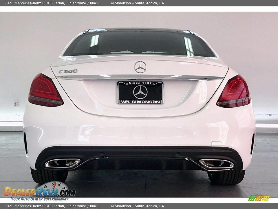2020 Mercedes-Benz C 300 Sedan Polar White / Black Photo #3