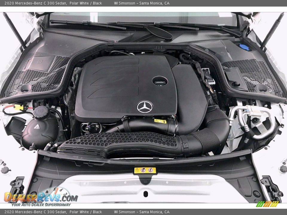 2020 Mercedes-Benz C 300 Sedan Polar White / Black Photo #8