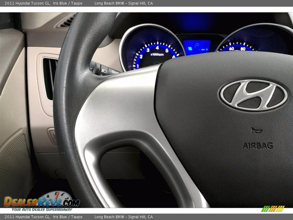 2011 Hyundai Tucson GL Iris Blue / Taupe Photo #18