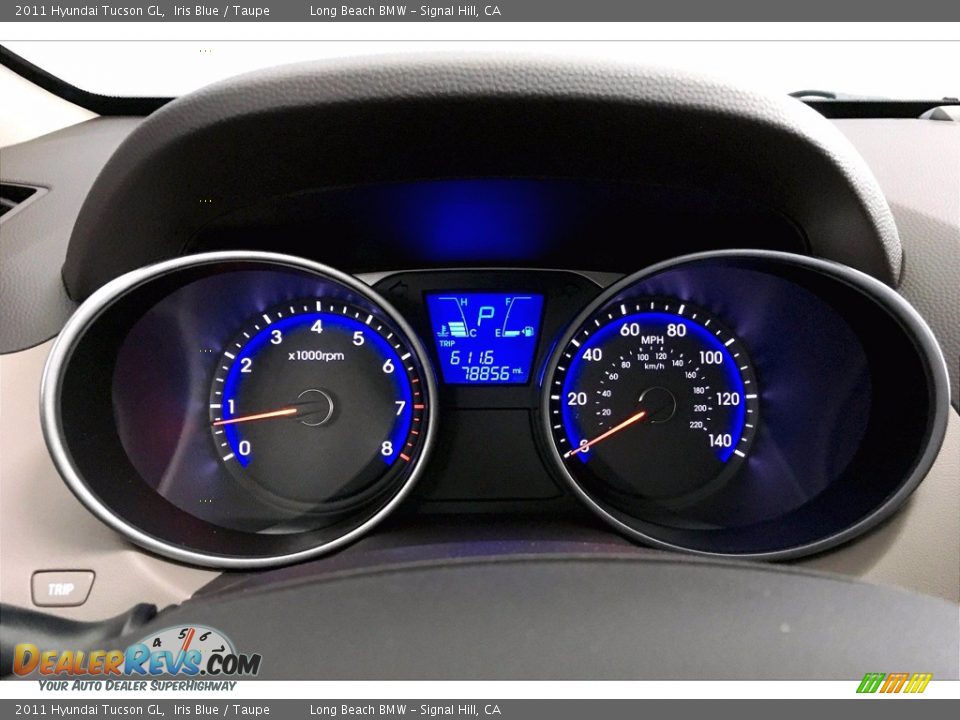 2011 Hyundai Tucson GL Iris Blue / Taupe Photo #20