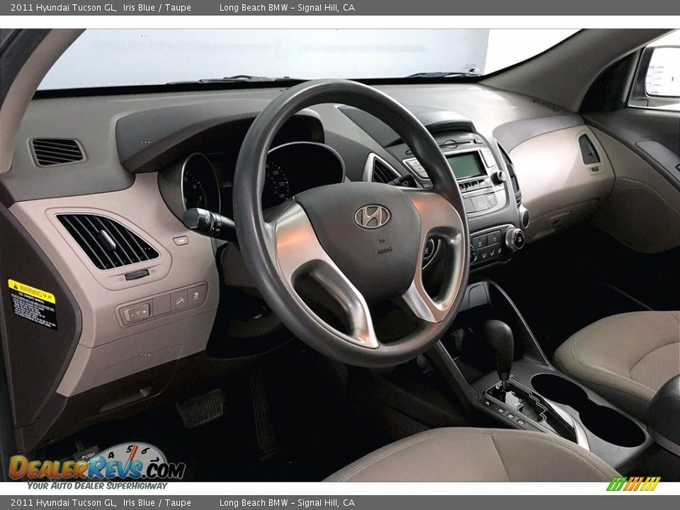 2011 Hyundai Tucson GL Iris Blue / Taupe Photo #21