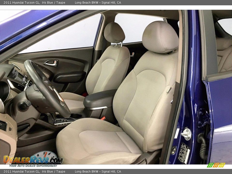 2011 Hyundai Tucson GL Iris Blue / Taupe Photo #28