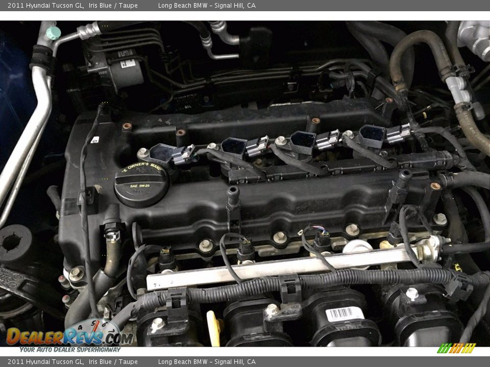 2011 Hyundai Tucson GL Iris Blue / Taupe Photo #34