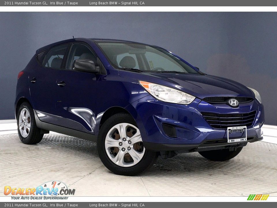 2011 Hyundai Tucson GL Iris Blue / Taupe Photo #36