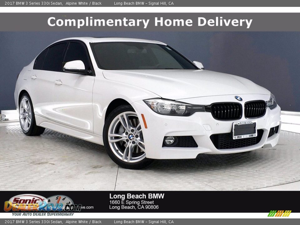 2017 BMW 3 Series 330i Sedan Alpine White / Black Photo #1