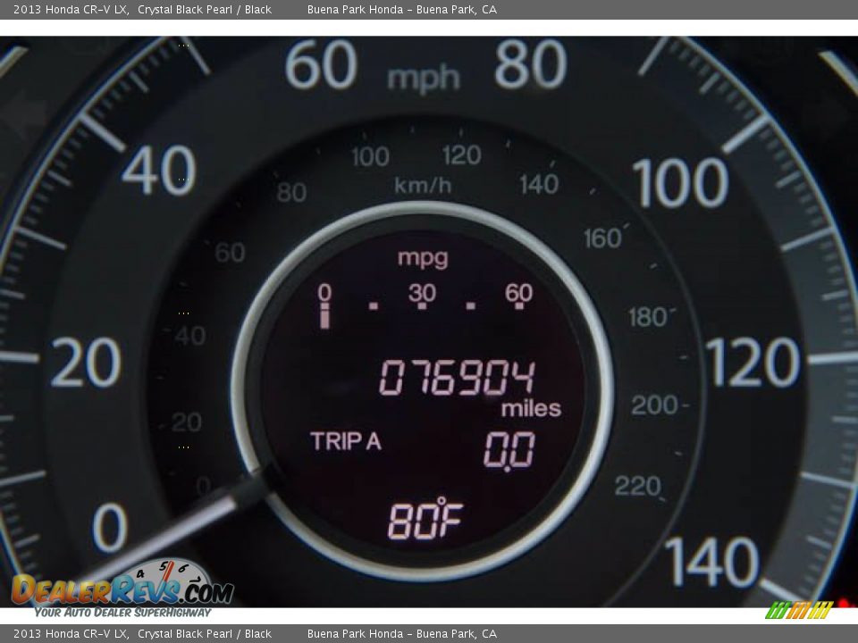 2013 Honda CR-V LX Crystal Black Pearl / Black Photo #6