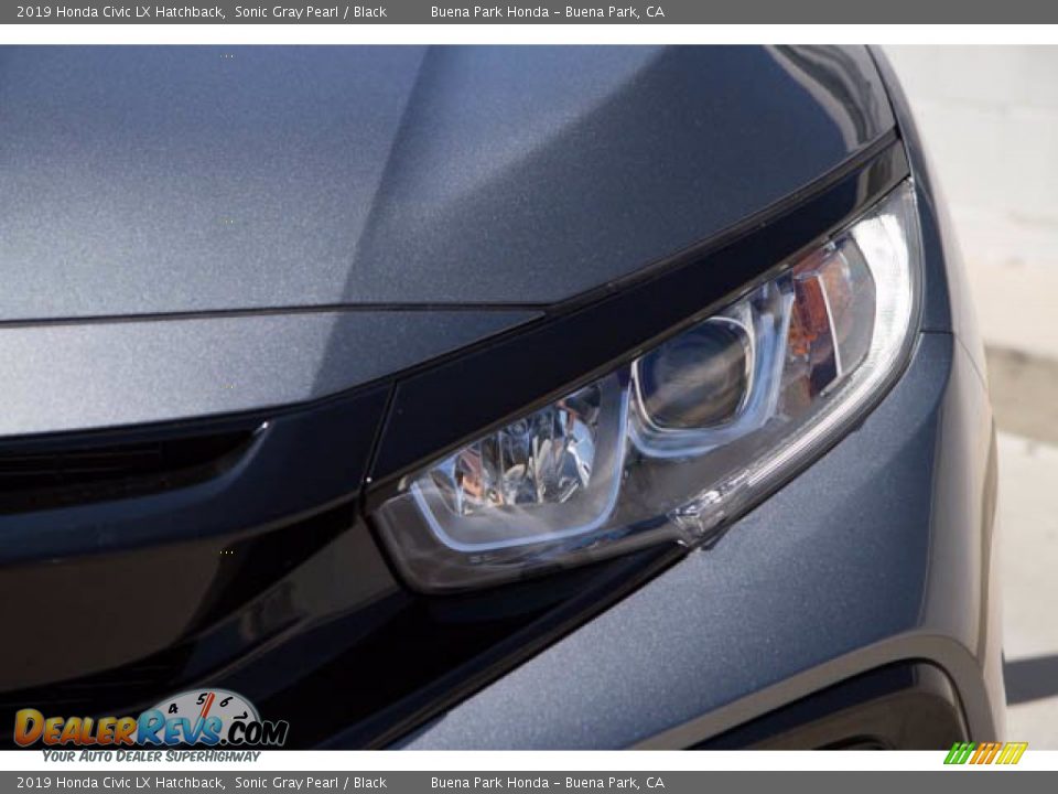 2019 Honda Civic LX Hatchback Sonic Gray Pearl / Black Photo #9